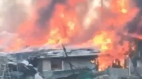 강남 구룡마을 7지구에 큰 불…비상대응 2단계