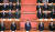 시진핑 중국 국가주석(가운데)이 지난5일 열린 전국인민대표대회 개막식에서 기립해 있다. [베이징 AP=뉴시스]