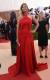 스타일리스트 케이틀린 윌리엄스가 스타일링한 빨간 드레스를 입은 이방카 트럼프. 
