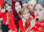 3월 25일 여자친구 공식 트위터에 올라온 엄지(빨간 원) [사진 여자친구 트위터]