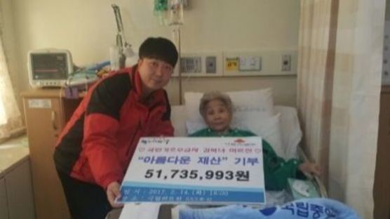 "어려운 이웃 위해 써달라" 국밥 할머니, 반지하 보증금까지 털어 전액 기부