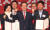 홍준표 자유한국당 대통령 후보가 5일 부산·경남 선대위 발대식에 참석했다. [사진 송봉근 기자]