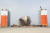 7일 오후 전남 목포 신항에 정박한 반잠수식 선박 '화이트 마린'호에 올려져 있는 세월호의 모습. [사진 해양수산부]