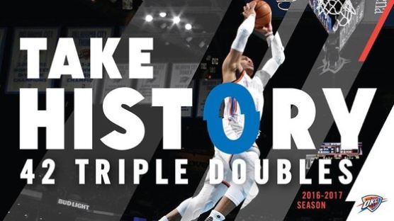 웨스트브룩, 시즌 42번째 트리플더블...NBA 신기록