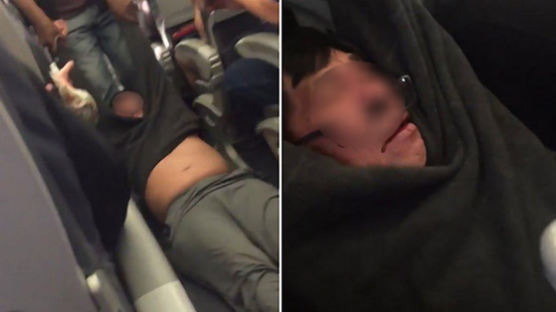 강제 하차 거부하다 얼굴 피범벅 된 승객…항공사 ‘갑질’ 논란 