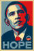 버락 오바마 미국 대통령과 '희망'을 연결해 페어리가 만든 포스터. [사진 미노아아트에셋]