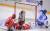 한국 아이스슬레지하키 대표팀 선수들이 11일(현지시간) 러시아 소치 샤이바아레나에서 열린 2014 장애인동계올림픽(Paralympic) 아이스슬레지하키 이태리와의 경기에서 MACRI Andrea에게 골을 허용하고 있다. [사진공동취재단]