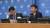 김인룡 유엔주재 북한대표부 차석대사가 17일 뉴욕 유엔본부에서 기자회견을 열고 기자들의 질문에 답하고 있다. 뉴욕=안정규 JTBC 기자