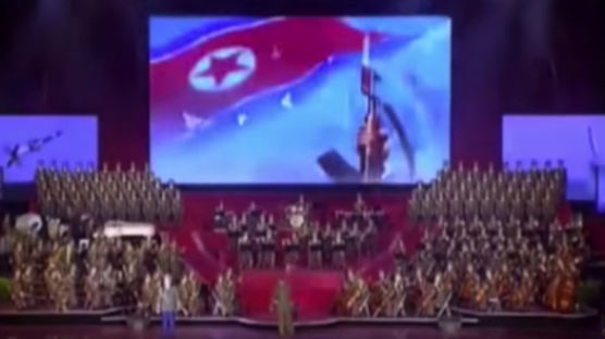 "미국에 북한 미사일이 떨어진다면…" 北 가상영상 공개, 김정은 "영상보고 흡족"