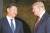 지난 6일 정상회담 중인 도널드 트럼프 미 대통령(오른쪽)과 시진핑 중국 국가주석. [중앙포토]