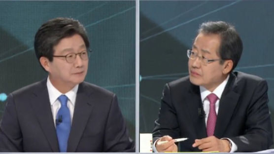 [대선 5차 TV토론] 유승민, "홍준표, 우리 경제 모든 문제 강성노조 탓으로 치부" 비판