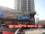중국 지린성 롯데마트 앞에서 지난달 열린 ‘사드 부지 제공 규탄’ 집회 [사진 웨이신 캡처]