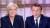 3일(현지시간) 프랑스 BMFTV방송에서 토론 중인 대선 후보 마린 르펜(왼쪽)과 에마뉘엘 마크롱. [중앙포토]