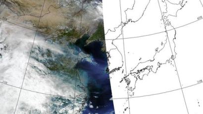 황사 먼지가 몰려온다....서울 덮였다