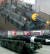 북한이 지난 15일 공개한 '화성-12'(위쪽)과 지난달 15일 열병식에 등장한 전략탄도미사일의 모습. [사진=노동신문]