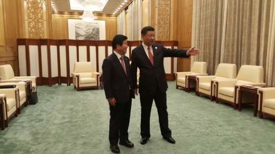 박병석 의원, "시진핑과 만났다, 막판 일정조정 약식 접견"