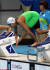 안세현 선수가 6일 오후(현지시간) 브라질 리우데자네이루 바하 올림픽 수영장에서 여자 100미터 접영에 출전에 힘차게 출발하고 있다. [올림픽사진공동취재단]