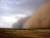 몽골에서 관찰되는 모래먼지 폭풍[사진 푸른아시아]