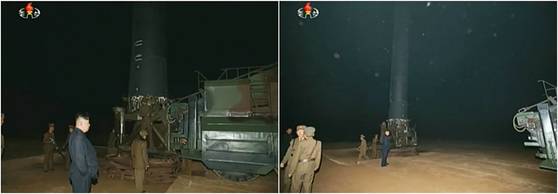북한 화성-12형의 이상한 발사 방법…북한 이동형 미사일 발사대(TEL) 부족 때문