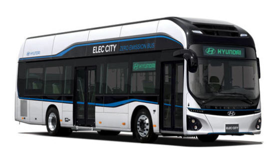 현대차 첫 전기버스 '일렉시티' 공개…한 번 충전에 290㎞ 달린다