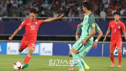 U-20대표팀, 포르투갈과 16강서 전반 27분 두번째 실점