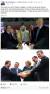 에르나 솔버그 노르웨이 총리가 자신의 페이스북에 올린 사진. 위 사진은 엘시시 이집트 대통령, 압둘아지즈 사우디아라비아 국왕, 트럼프 미국 대통령(왼쪽부터)이 지난 21일 촬영한 사진. 아래는 노르딕 5개국 정상이 축구공으로 패러디해 찍은 사진. 왼쪽부터 뢰벤 스웨덴 총리, 라스무센 덴마크 총리, 솔버그 노르웨이 총리, 시필레 핀란드 총리, 베네딕슨 아이슬란드 총리. [페이스북 캡처]