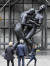 파리 퐁피두 센터에 세워진 지단의 박치기 동상 [연합뉴스]