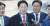 자유한국당 소속 권성동 국회 법제사법위원장(가운데) [중앙포토]