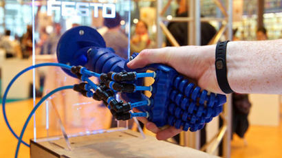 [사진] 3D 프린터가 만든 로봇손