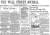1987년 10월 20일자 월스트리트저널(WSJ) 1면. 다우지수가 22.6% 폭락한 ‘블랙먼데이’를 보도했다. [중앙포토]
