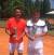 테니스 선수로 깜짝 변신한 말디니(왼쪽)와 그의 복식 파트너 란도니오. [말디니 인스타그램]