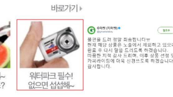 '몰카 조장 논란' 지마켓 황당 광고 '레전드'