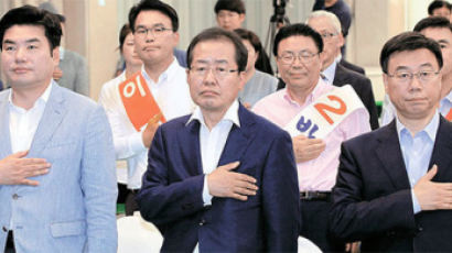 홍준표의 오만 “원, 역량 보이면 난 사퇴 … 그러나 좀 힘들 것”