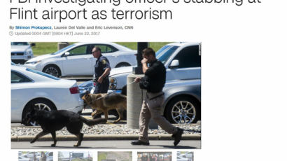 [속보] 美 미시간 공항서 괴한이 경찰 피습…용의자 "신은 위대하다" 외쳐