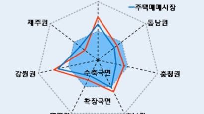 한국은행 "주택시장, 수도권·강원 '확장'-충청·경상·제주 '수축' 국면"