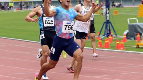 10초07…김국영, 육상 남자 100m 한국신기록 작성