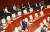 6일 오후 국회 예산결산특별위원회 회의장에 국민의당과 바른정당 의원들의 자리가 빈자리로 남아 있다. [연합뉴스]