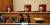 13일 오후 서울 종로구 헌법재판소 대심판정에서 열린 기지국 수사의 근거 조항인 통신비밀보호법 제13조 제1항 위헌확인 공개변론에 김이수 헌재소장 권한대행(가운데) 등 재판관들이 자리에 앉아 있다. [연합뉴스]