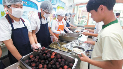 열대과일 나디아가 식판에 … ‘안성맞춤 과일급식’ 실험