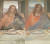 오츠카미술관에 있는 &#39;최후의 만찬&#39; 중 예수의 모습. 왼쪽이 복원 전이고 오른쪽이 복원후다. 