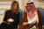 사우디 아라비아 왕세자 무하마드 빈 나예프와 함께한 멜라니아 트럼프 [AP=연합뉴스]