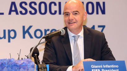 인판티노 FIFA 회장, 세계축구 영향력 1위 선정