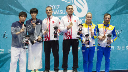 유도 한명진, 데플림픽서 하루만에 메달 2개 획득