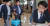 ‘설치류 막말’ 논란을 일으킨 김학철 충북도의회 의원(오른쪽)이 22일 오후 8시 25분 귀국했다. 왼쪽은 박봉순 의원의 귀국 모습. 장진영 기자, [사진 연합뉴스]