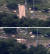 미군이 지난 4일 오후 경북 성주골프장에 배치된 사드 발사대를 하늘로 향해 배치(사진 위)했다가 발사대를 다시 접은 장면(사진 아래). [연합뉴스]