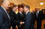 문재인 대통령이 지난 6월 30일 워싱턴 백악관에서 열린 한미 정상회담에 앞서 로버트 라이트하이저 미 무역대표부(USTR) 대표와 인사하고 있다.