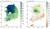 올여름 장마철(6월 24일~7월 29일) 강수량 분포(왼쪽). 평년과 비교한 강수량 비율(%) [그래픽 기상청]
