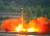 북한이 미국령 괌 인근 해역으로 쏜다는 화성-12형 미사일 실험 [사진 중앙포토]