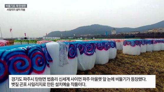 [서소문사진관]평화의 비둘기로 재 탄생한 사일리지 설치 미술