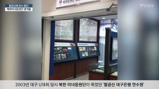 통일기원 글, 평양처방 약 … 팔공산의 북한 미녀응원단 흔적
